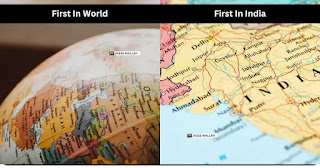 First in world and India adventure, sports and discoveries