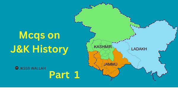 MCQs on J & K History
