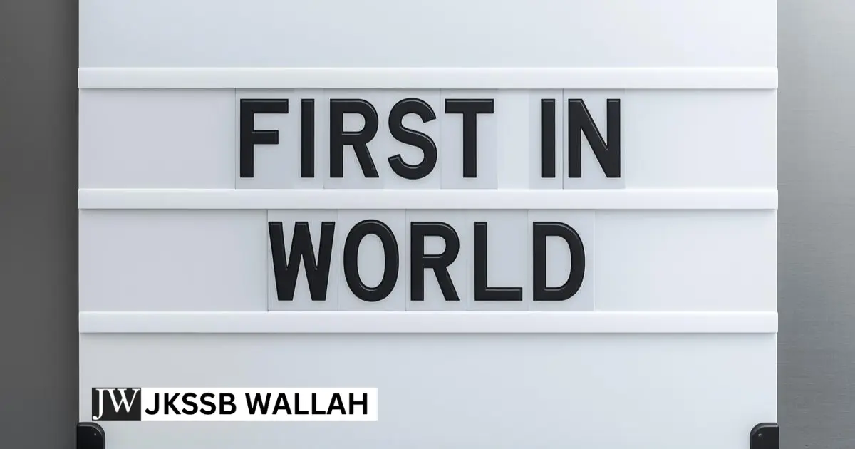 First in the World Quiz: 20 Must‑Know GK Questions