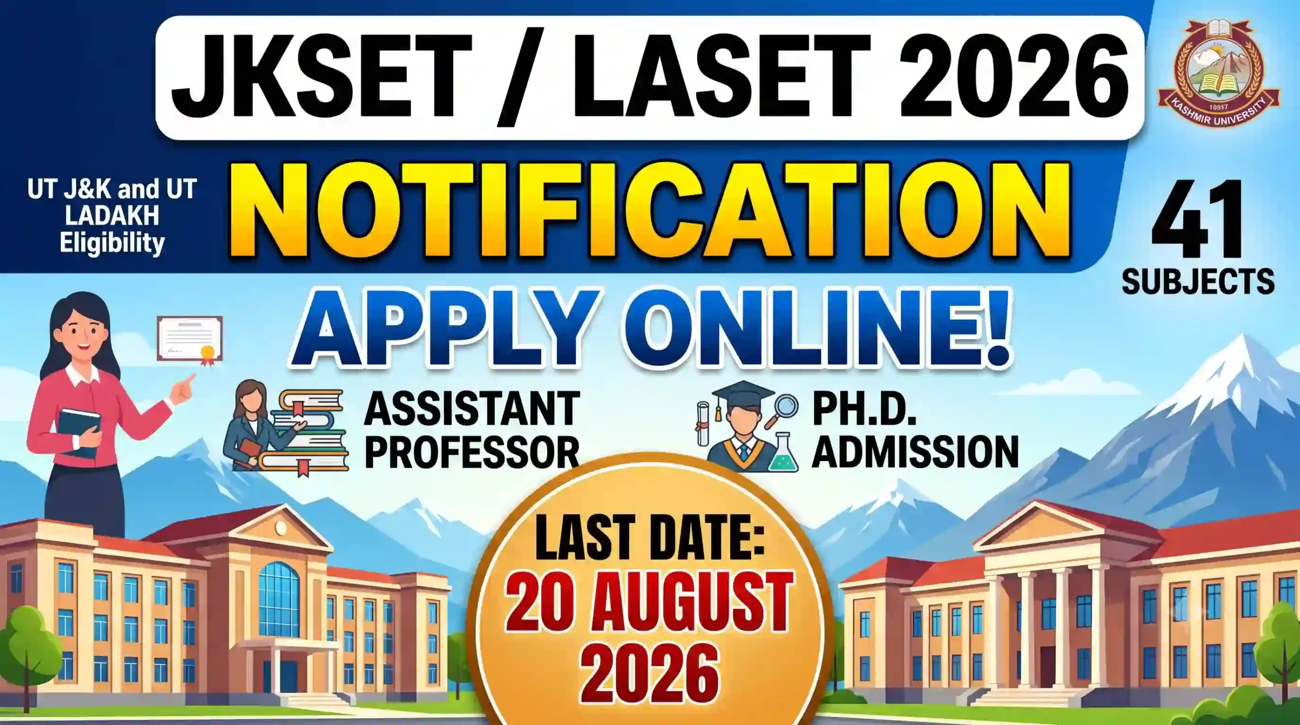 JKSET LASET 2026 notification