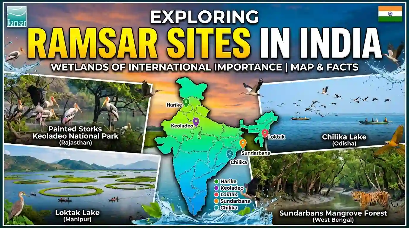 total ramsar sites in india